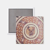 Tiger's hoofd, Romeinse mozaïek, begin 4e eeuw Magneet (Voorkant / Achterkant)