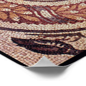 Tiger's hoofd, Romeinse mozaïek, begin 4e eeuw Poster (Hoek)