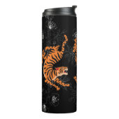 Tigers Japanse kunststijl Thermal Tumbler Thermosbeker (Gedraaid links)