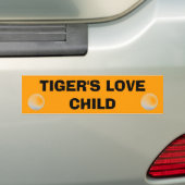 Tiger's Love Child - Golf Cart Bumpersticker (Op auto)
