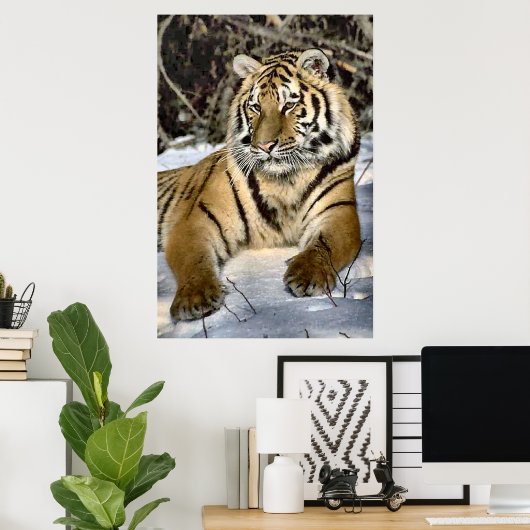 Tigers Lovers Art Poster (Thuiskantoor)