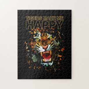 Tigers maken me gelukkig legpuzzel