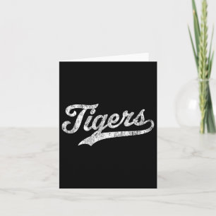 Tigers Mascot T Shirt Vintage Sports Name Tee Desi Kaart