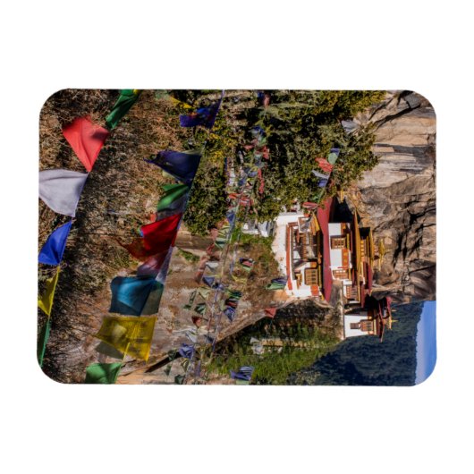 Tiger's Nest-klooster, Bhutan Magneet (Horizontaal)