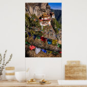 Tiger's Nest-klooster, Bhutan Poster (Keuken)