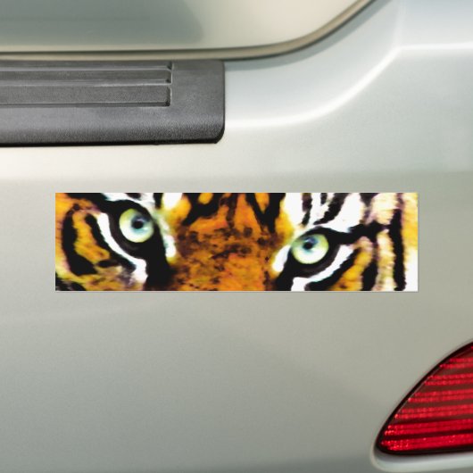 TIGER'S OGEN. BUMPERSTICKER (Op auto)