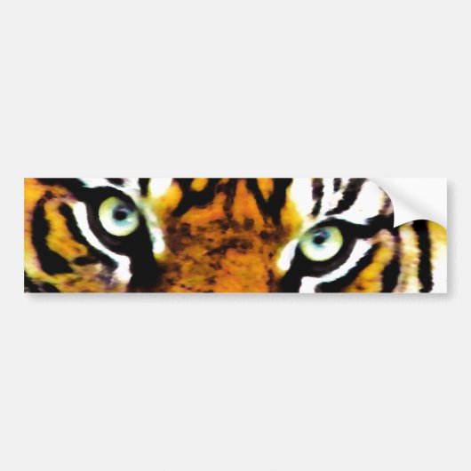 TIGER'S OGEN. BUMPERSTICKER (Voorkant)