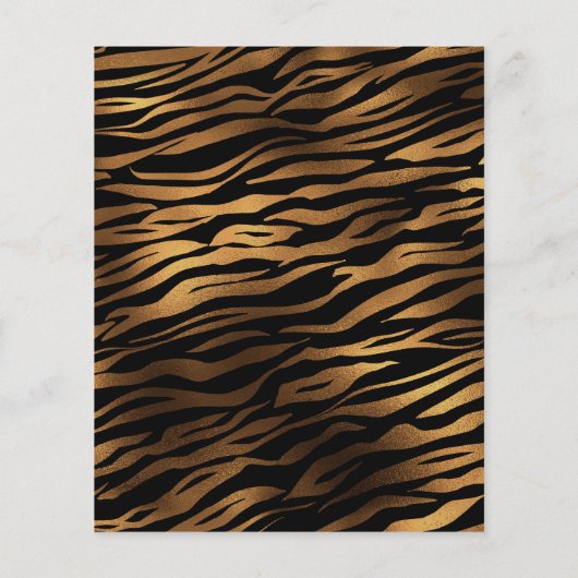 Tiger's oog kristallen die de datum bewaren flyer (Achterkant)