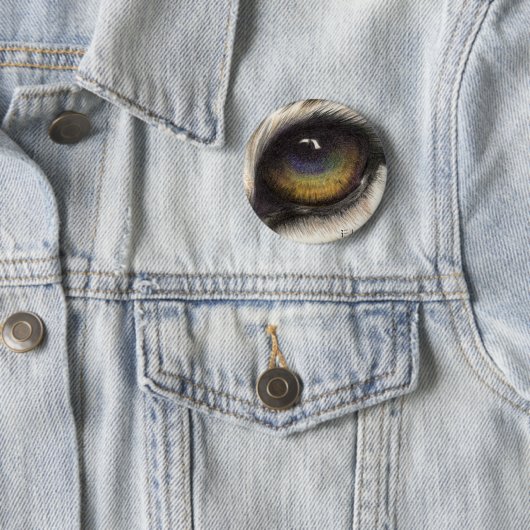 Tiger's oog ronde button 5,7 cm (In situ)