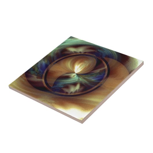 Tiger's oog tegeltje (Zijkant)