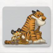 Tigers op een Mousepad Muismat (Voorkant)