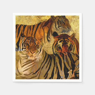 Tigers Paper Napkin Servet