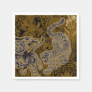 Tigers Paper Napkin Servet
