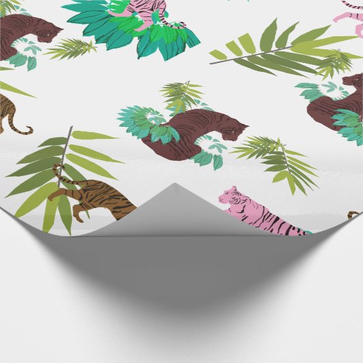 Tigers Patroon Cadeaupapier (Hoek)
