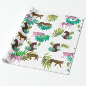 Tigers Patroon Cadeaupapier (Uitgerold)