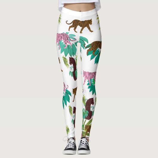 Tigers Patroon Leggings (Voorkant)