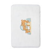 Tigers poetsen - Schattigee ochtendroutine Badmat (Voorkant Verticaal)