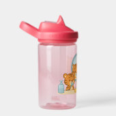 Tigers poetsen - Schattigee ochtendroutine Waterfles (Rechts)