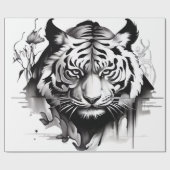 Tigers Portret met een prachtig ontwerp Cadeaupapier (Vlak)