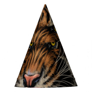 Tiger's Roar: Levendig Oerwouden portret Feesthoedjes