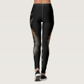Tiger's Roar: Levendig Oerwouden portret Leggings (Achterkant)