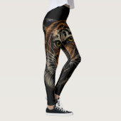 Tiger's Roar: Levendig Oerwouden portret Leggings (Rechts)