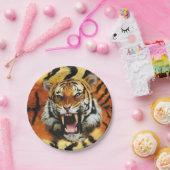 Tiger's roar papieren bordje (Feest)