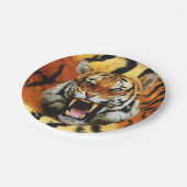 Tiger's roar papieren bordje (Gekanteld)