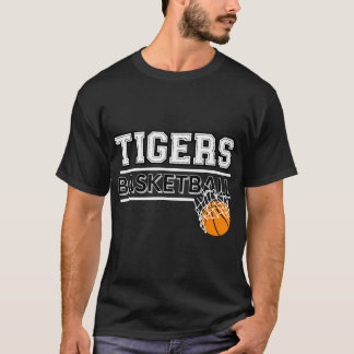 Tigers School Spirit Sport Basketbal School Tige T-shirt
