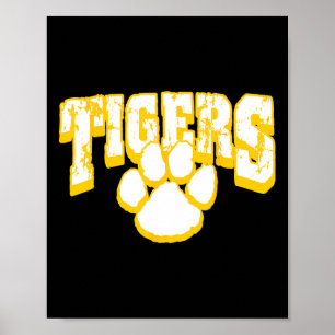 Tigers School Spirit Terug naar school Y Poster