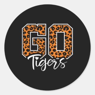 Tigers School Sport Fan Team Spirit Mascotte Cute Ronde Sticker