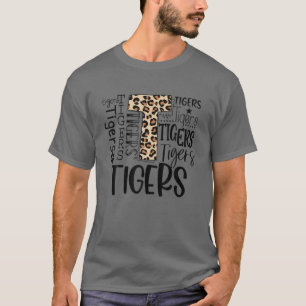 Tigers School Sports Fan Team Spirit Mascot Cute L T-shirt