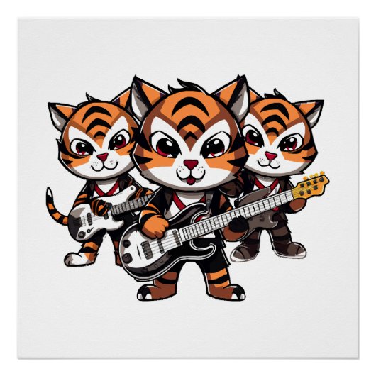 Tigers Speelband Perfect Poster (Voorkant)