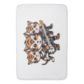 Tigers Spelende Band Badmat (Voorkant Verticaal)