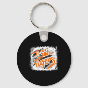 Tigers Swash School Spirit Oranje Zwart Voetbal S Sleutelhanger