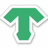 Tigers T Vinyl Sticker (Voorkant)