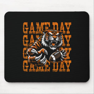 Tigers Voetbalwedstrijd Dag Vintage Vervallen Scho Muismat