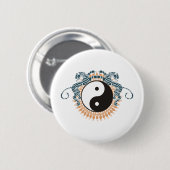 Tigers & Yin Yang Ronde Button 5,7 Cm (Voorkant /achterkant)