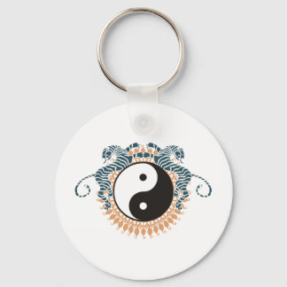 Tigers & Yin Yang Sleutelhanger