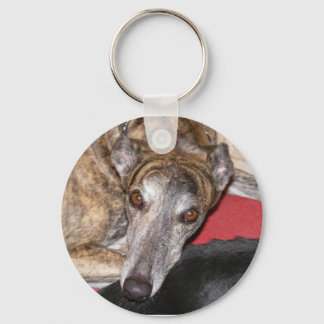 Tigerschimmel greyhound sleutelhanger
