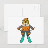 Tigerskiër Ski Briefkaart (Voorkant / Achterkant)