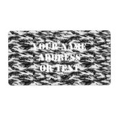 Tigerstripe Urban Camouflage - Zwart & grijs Etiket (Voorkant)