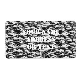 Tigerstripe Urban Camouflage - Zwart & grijs Etiket