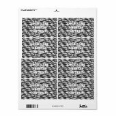 Tigerstripe Urban Camouflage - Zwart & grijs Etiket (Full Sheet)