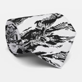 Tigerstripe Urban Camouflage - Zwart & grijs Stropdas (Opgerold)