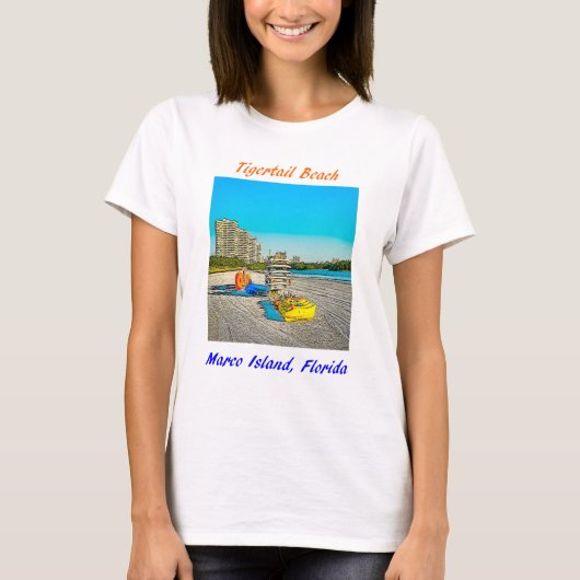 Tigertail Beach Marco Island, Florida Apparel T-shirt (Voorkant)