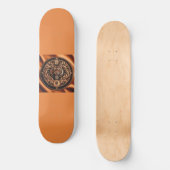 Tigervan boterkaramel persoonlijk skateboard (Voorkant)
