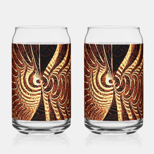 Tigervis Blikvorm Glas (Voorkant)