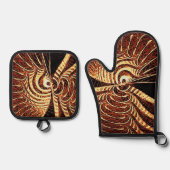 Tigervis Ovenwant & Pannenlap Set (Voorkant)