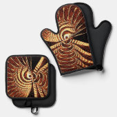 Tigervis Ovenwant & Pannenlap Set (Voorkant / Achterkant)